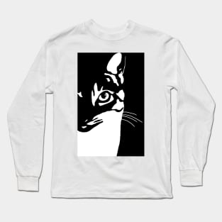 Black and White Cat 657 Long Sleeve T-Shirt